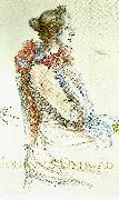 Carl Larsson portrarr av johanne dybwad Spain oil painting artist